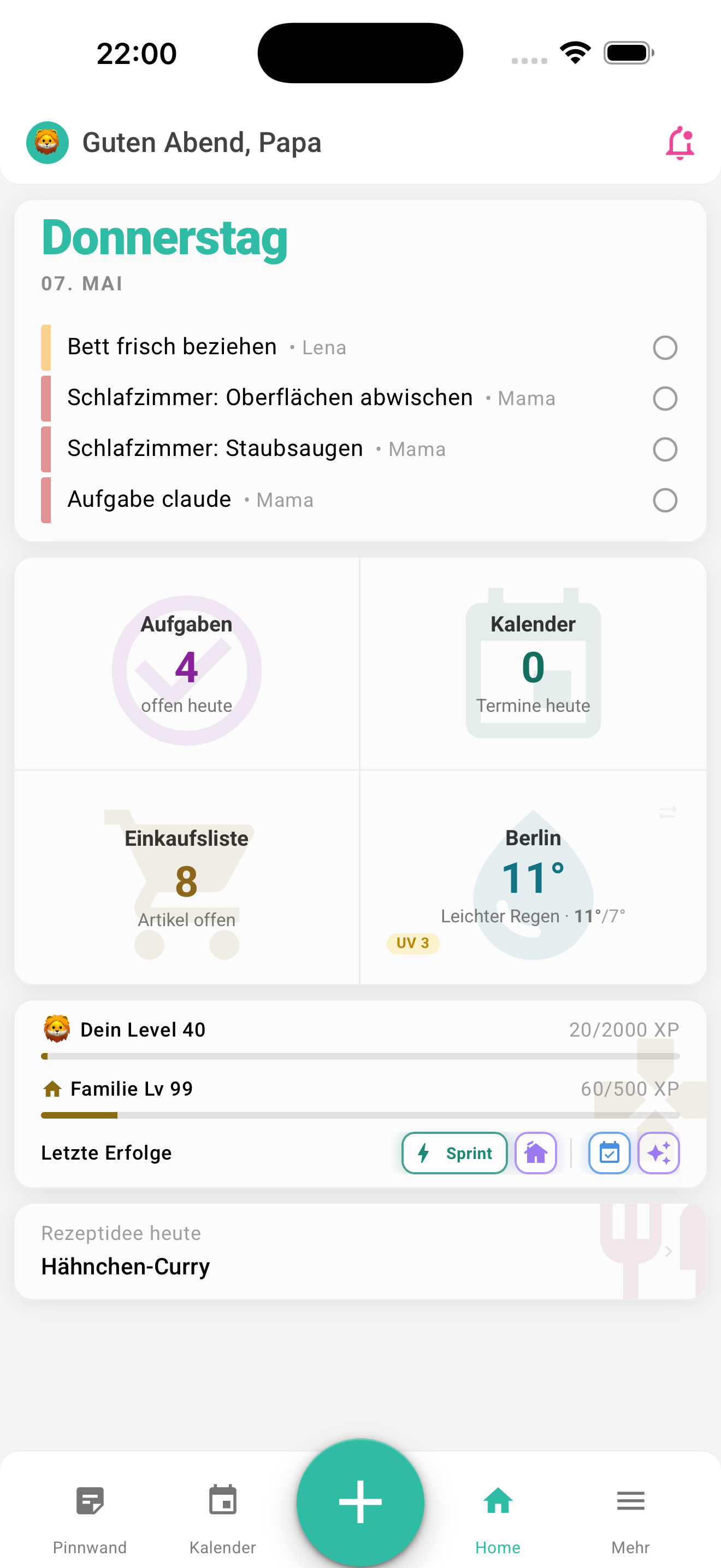 MyNestPlan Familien-Dashboard