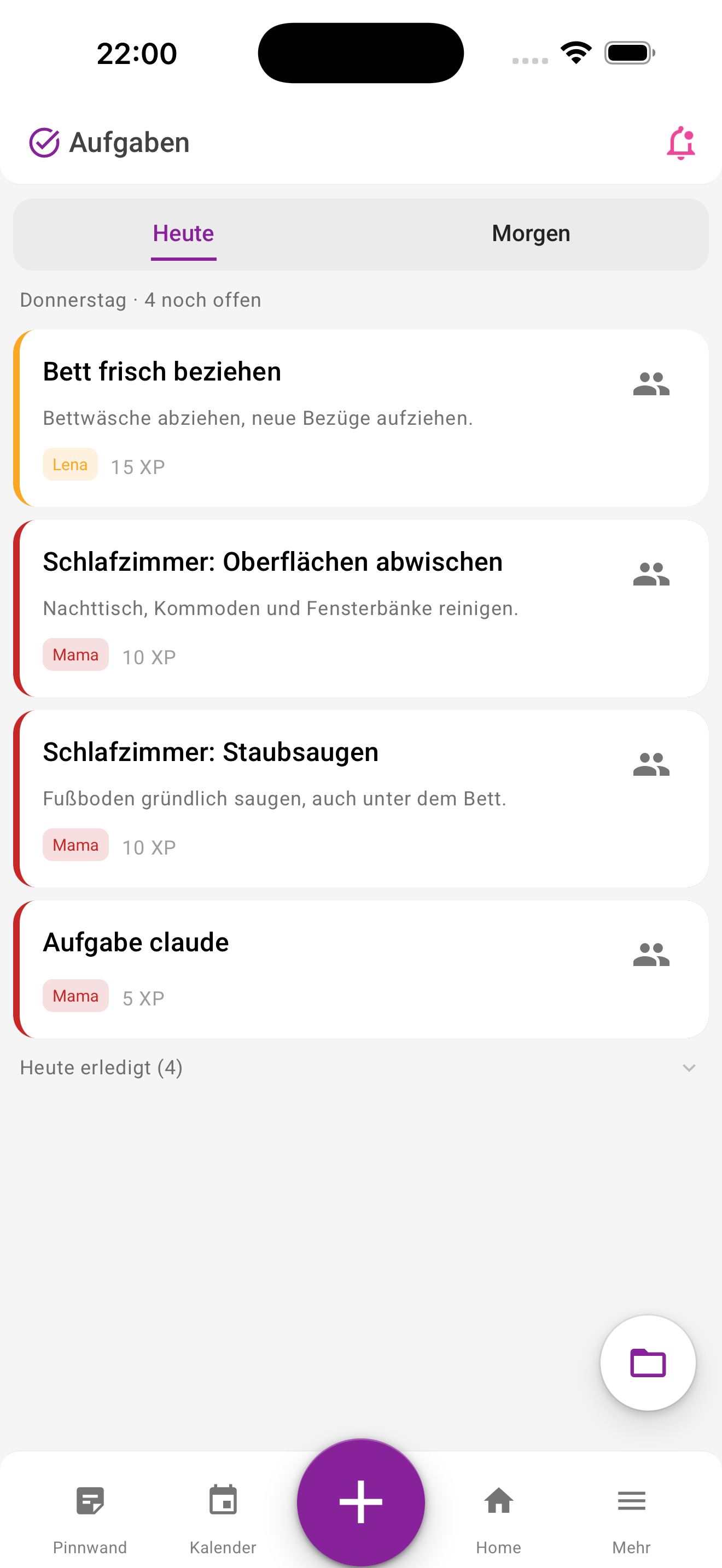MyNestPlan App – Aufgaben in der Familie verteilen und abhaken