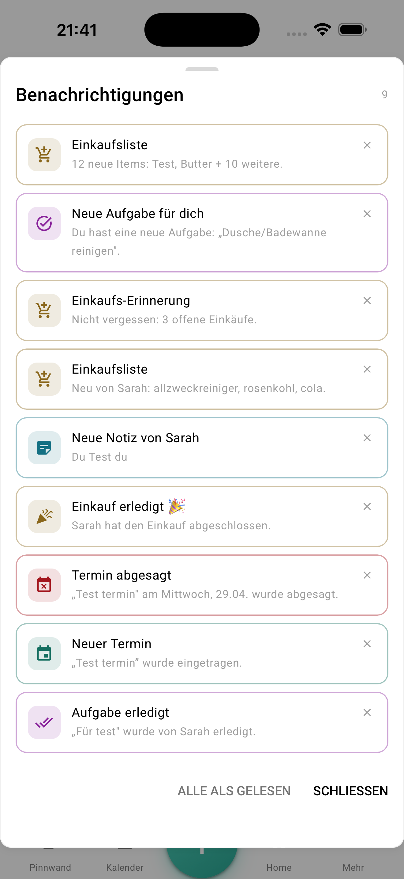MyNestPlan App – automatische Erinnerungen an wiederkehrende Putzaufgaben
