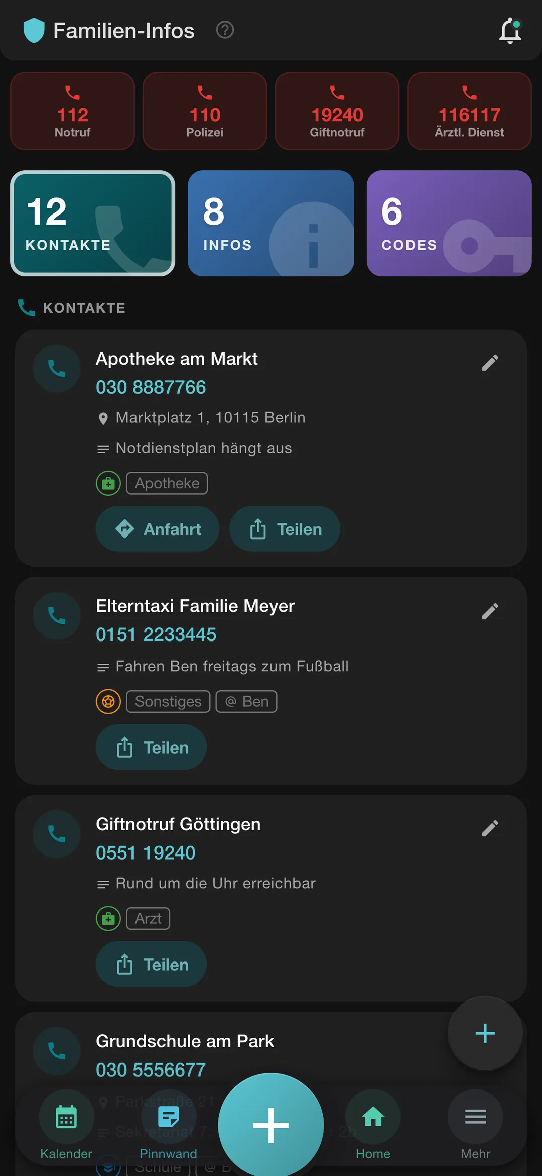 Familien-Infos