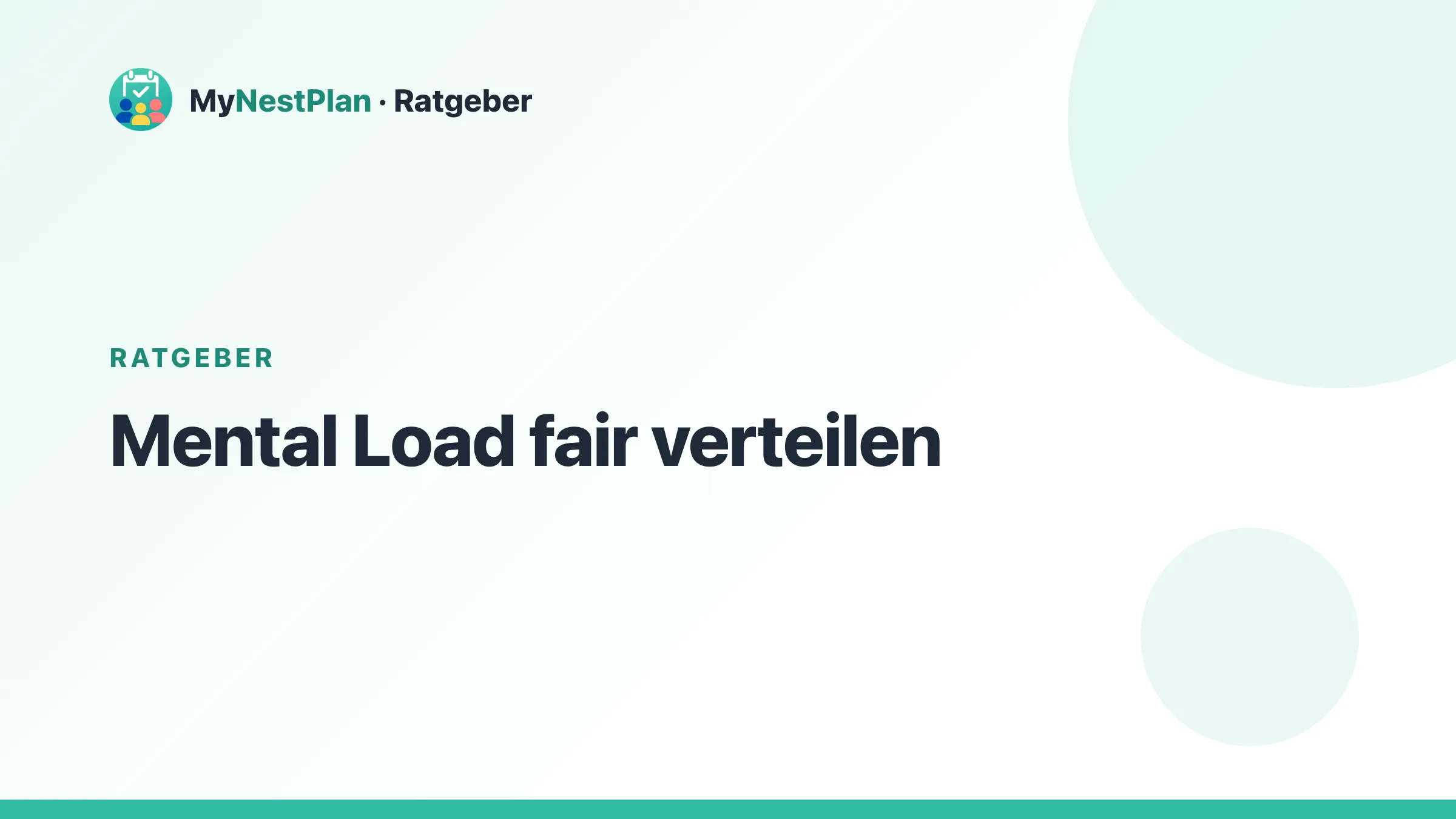 Mental Load fair verteilen