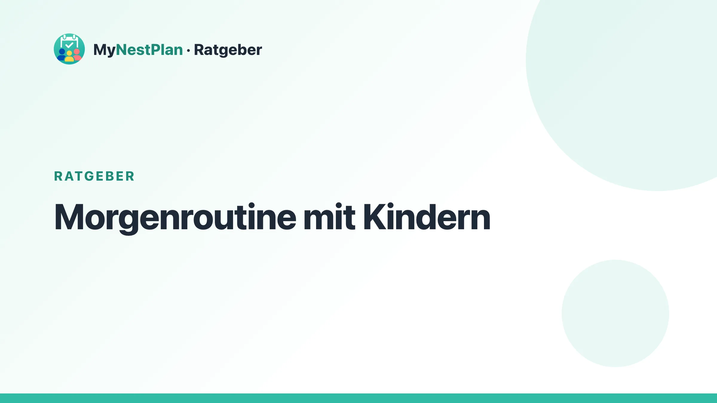 Morgenroutine mit Kindern