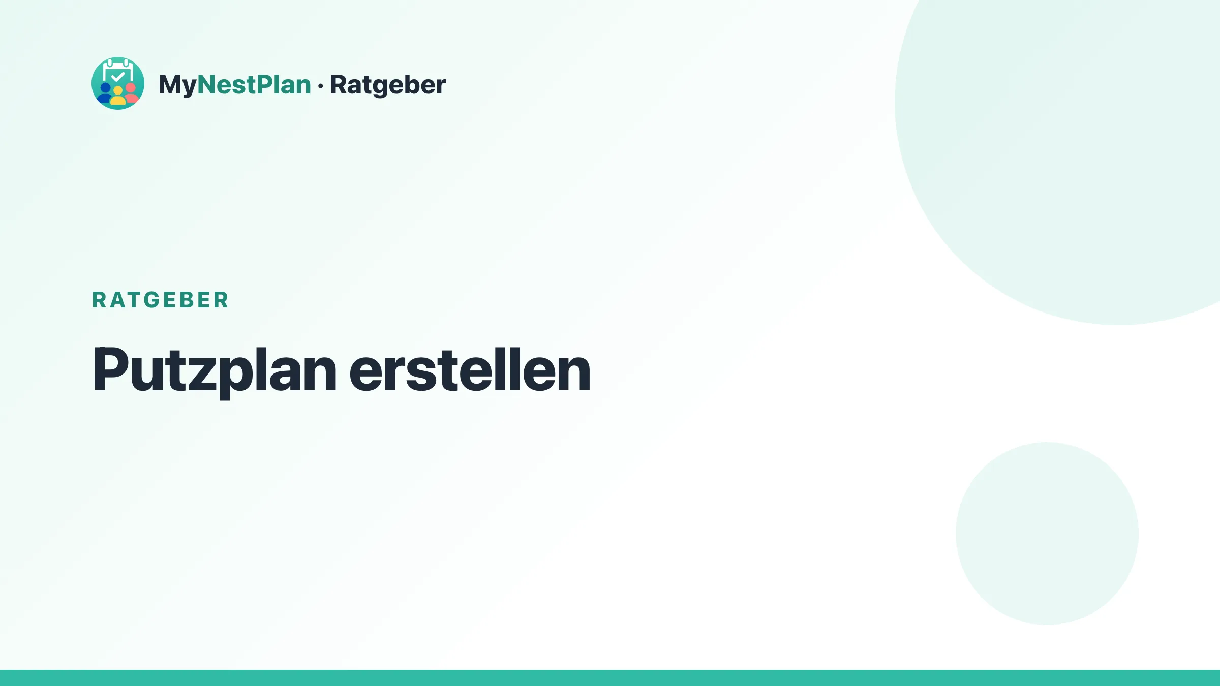 Putzplan erstellen